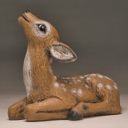 Reclining Fawn - Garden Statues And Yard Art