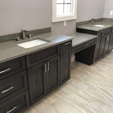 Custom Amish Cabinetry and Waypoint Cabinetry- Extra White and Peppercorn Grey