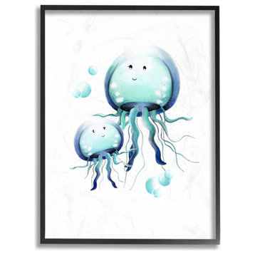 Cartoon Baby Jellyfish Family Ocean Animal, 16"x20"