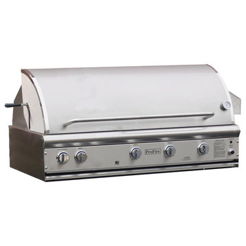 Profire PFDLX SERIES 48-Inch Built-In Natural Gas Grill With Rotisserie
