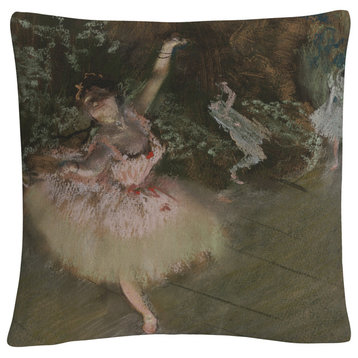 Degas 'The Star' 16"x16" Decorative Throw Pillow