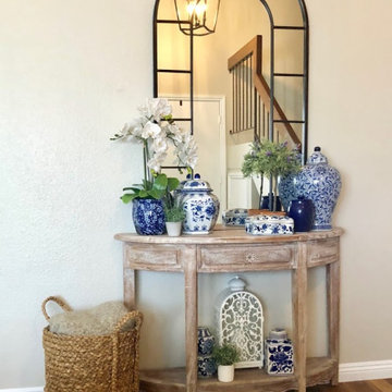 French Country Influence Entry/Living/Dining Rooms