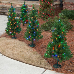 Walkway Trees - Wreaths And Garlands