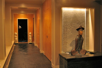 Entryway - eclectic entryway idea in Boston