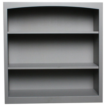 Solid Wood Bookcase 36x36, Storm Gray