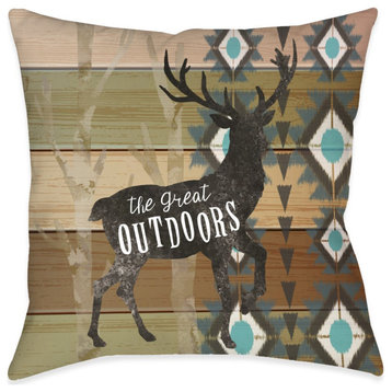 Rustic Outdoors Indoor Pillow, 18"x18"