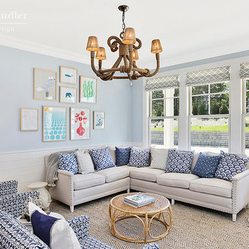 Den in the Bishops Pond Model Homes by Mabley Handler Interior Design