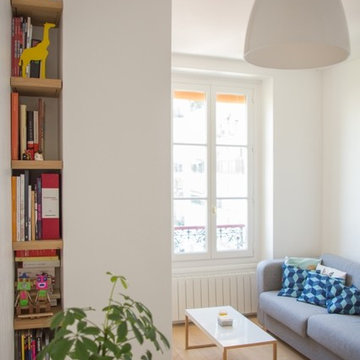 APPARTEMENT T2_Réaménagement d’un appartement parisien