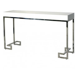 Worlds Away Barsanti White Lacquer Console - Accent Chests And Cabinets