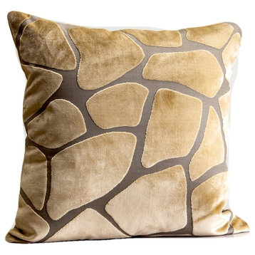 Giraffe velvet Throw Pillow,cover  Animal Print cover, 20"x20"
