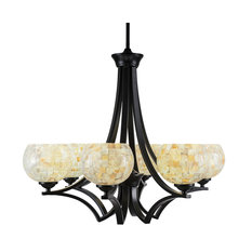 Chandeliers, 6" Mystic Seashell Glass