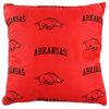 Arkansas Razorbacks 16"x16" Decorative Pillow, Includes 2 Decorative Pillows
