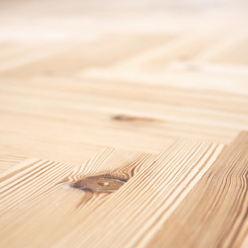Antique Heart Pine Flooring in Charlotte Condo