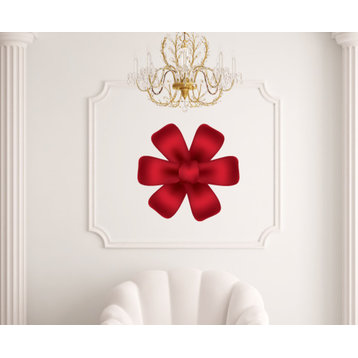 Christmas Bows Vinyl Wall Decal ChristmasBowsUScolor010; 23 in.