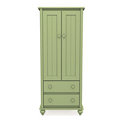 Cottage Small Two Drawer Armoire - Armoires And Wardrobes