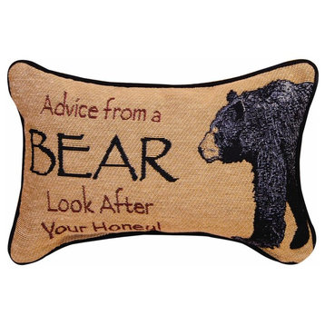 Advice From A Bear, Ytn-Word Pillow
