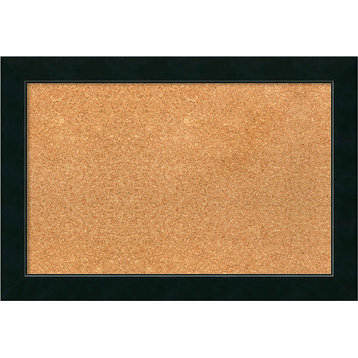 Framed Cork Board, Corvino Black Wood, 25x17