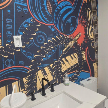 Bathroom wallpaper installation Briarcliff Manor, NY