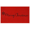 Red Merry Christmas Doormat