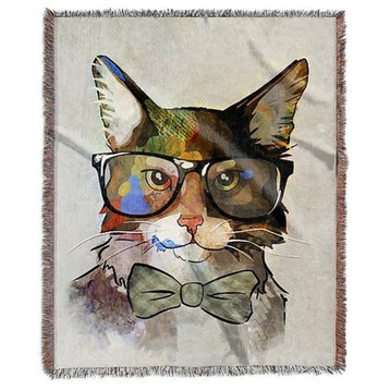 "Call Me Professor Meow" Woven Blanket 60"x80"