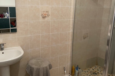 Inspiration for a contemporary bathroom remodel in Other