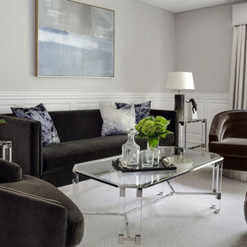 Modern Coffee Tables with Lucite Acrylic Legs
