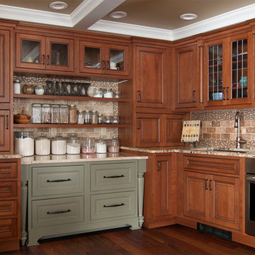 Traditional Kingston, NH Kitchen with Baking Space