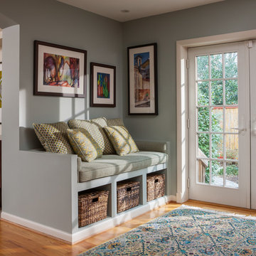 Transitional Spaces-Custom Built in Bench Seat
