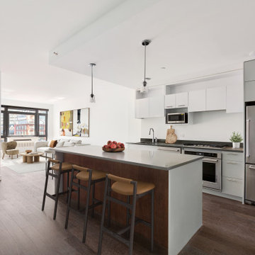 Virtual Staging Examples - Mid-Century Modern Style