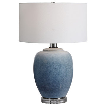 Uttermost Blue Waters Ceramic Table Lamp