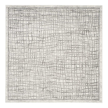 Safavieh Adirondack Adr103B Rug, Silver/Ivory, 10'0"x10'0" Square