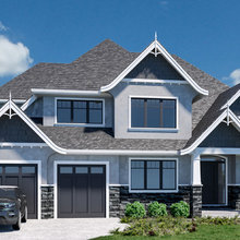 front elevation custom homes