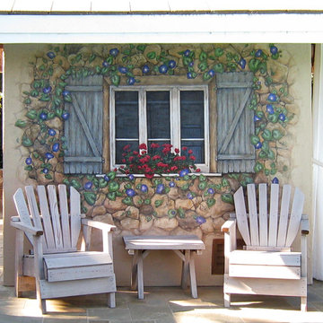 Tuscan Window Mural