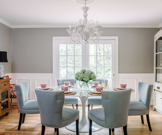 Eclectic Dining Room by Alison Giese Interiors