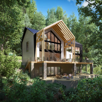 Modern Cabin + Walnut Mountain, Ellijay, GA