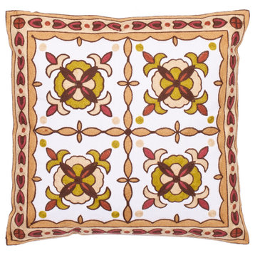 Safavieh Gorgon Tiles Pillow, Set of 2, 18"x18"