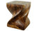 Haussmann Wood Big Twist Coffee Table 16 in SQ x 20 in High Walnut Oil