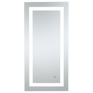 18Inx36In Hardwired Led Mirror With Touch Sensor And Color Changing Temperature