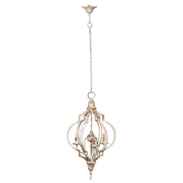 Donalt Chandelier, White and Gold