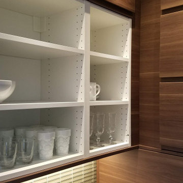 Contemporary Kitchen, Fireplace & Staircase Remodel