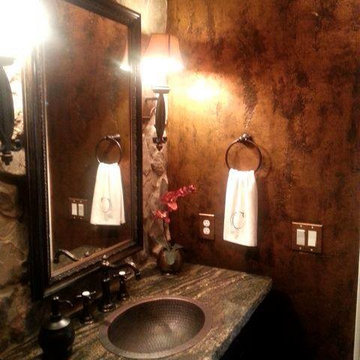 Rustic Sophistication - Powder Bathroom Walls