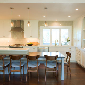 Kitchen - Open floor plan with Folding window at the bar counter