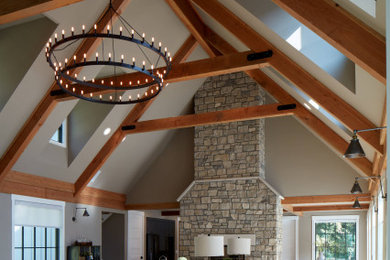 Inspiration for a family room remodel in Omaha