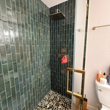 outdated bathroom updated