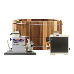 8' x 4' Cedar Hot Tub with 125,000 BTU gas heater Power Pak&reg; - Hot Tubs