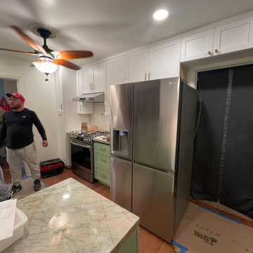 Kitchen Remodel 2024 Oakland/ white and light green