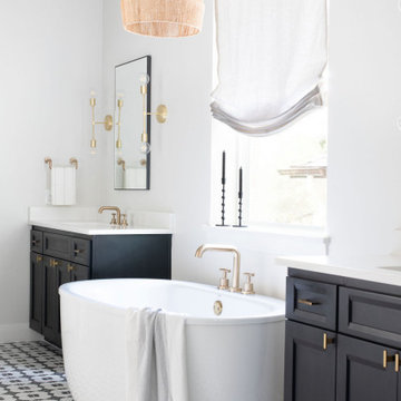 Modern Eclectic Bathroom | Dripping Springs, Texas