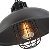Industrial Style 1-Light Black Bowl Dome Shade Pendant