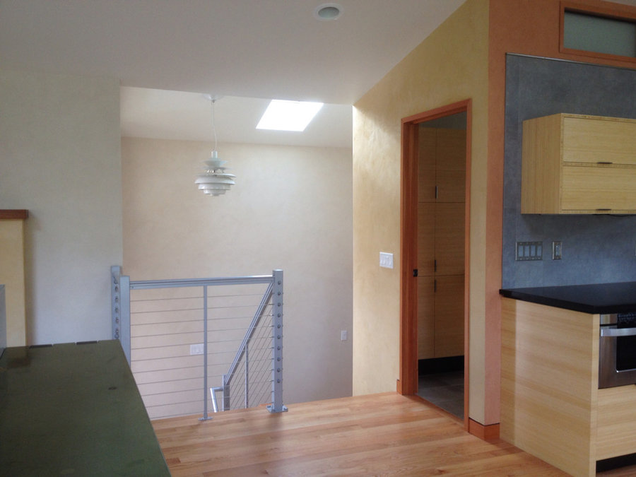 Stairwell, bath and kitchen