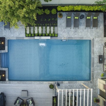 New Life for an Aging Vinyl Pool and Backyard